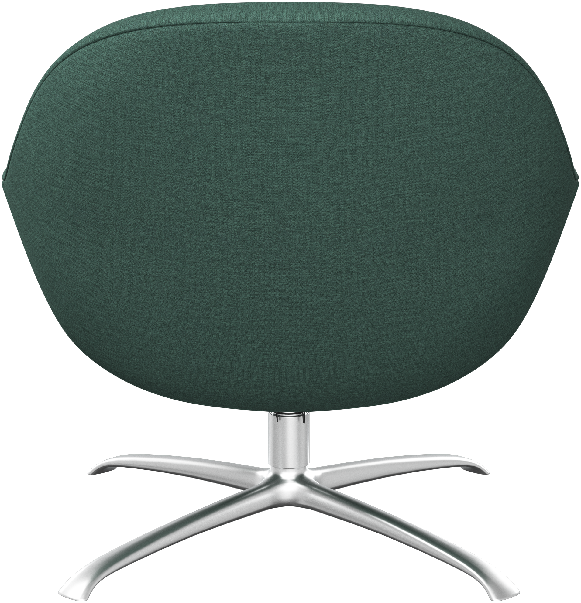 BoConcept Veneto armchair with swivel function - aluminum / green